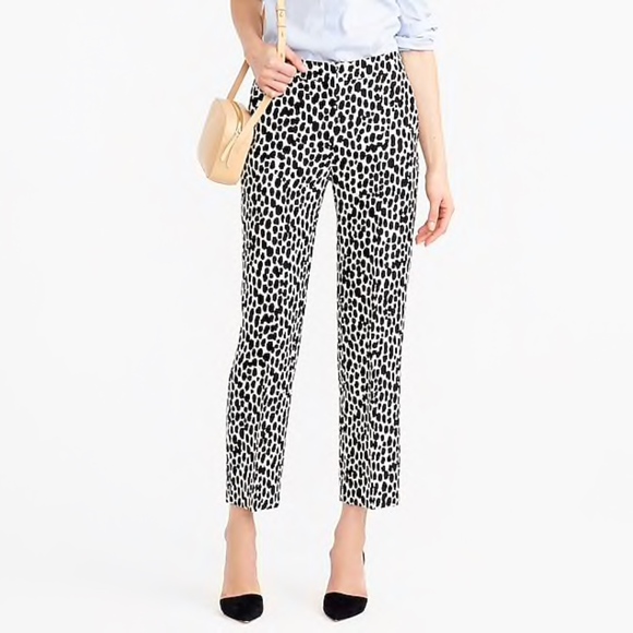 J. Crew Pants - J.Crew Collection Patio Pant in dalmatian print